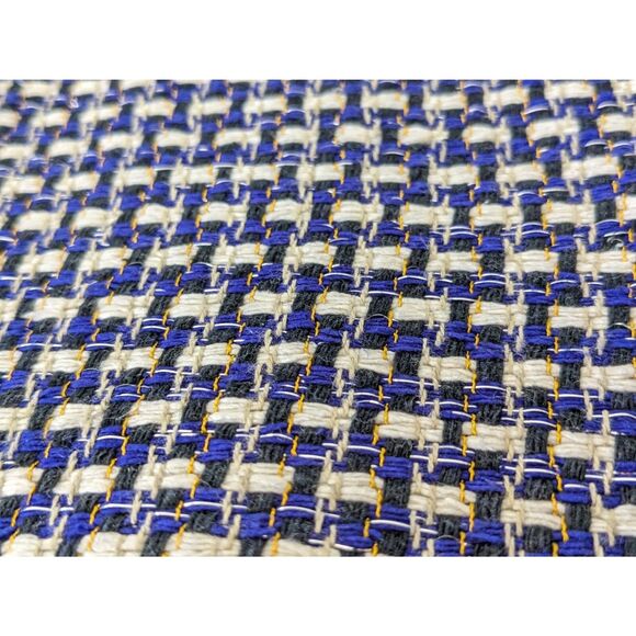 J. Crew Cafe Capri Dress Pants Mid Rise Straight Leg Metallic Tweed Size 6 Blue - Picture 4 of 8